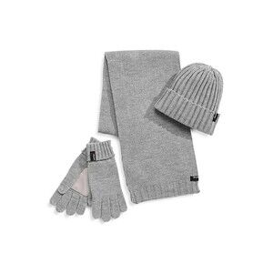 Pajar 3-Piece Solid Hat, Scarf & Gloves Set In Grey $145